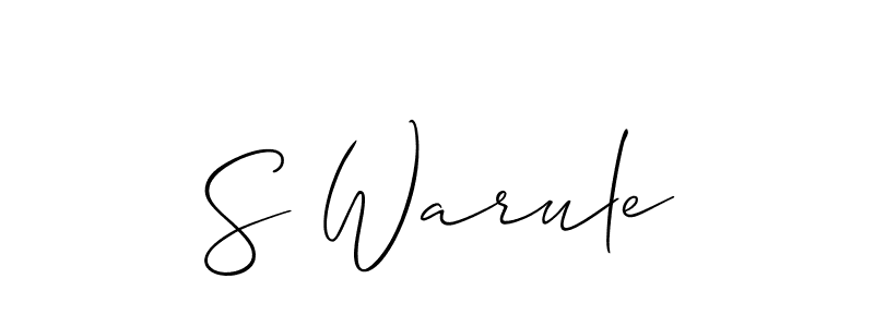 Make a short S Warule signature style. Manage your documents anywhere anytime using Allison_Script. Create and add eSignatures, submit forms, share and send files easily. S Warule signature style 2 images and pictures png