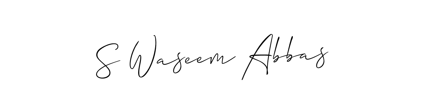 Make a beautiful signature design for name S Waseem Abbas. Use this online signature maker to create a handwritten signature for free. S Waseem Abbas signature style 2 images and pictures png