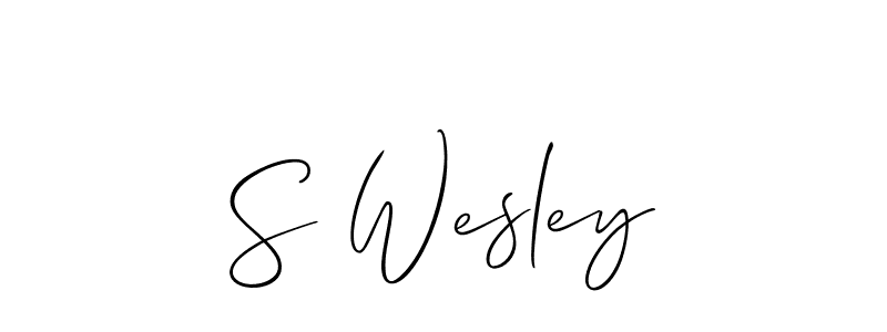 Make a short S Wesley signature style. Manage your documents anywhere anytime using Allison_Script. Create and add eSignatures, submit forms, share and send files easily. S Wesley signature style 2 images and pictures png