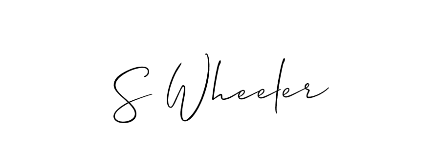 Allison_Script is a professional signature style that is perfect for those who want to add a touch of class to their signature. It is also a great choice for those who want to make their signature more unique. Get S Wheeler name to fancy signature for free. S Wheeler signature style 2 images and pictures png