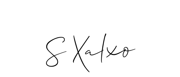 Here are the top 10 professional signature styles for the name S Xalxo. These are the best autograph styles you can use for your name. S Xalxo signature style 2 images and pictures png