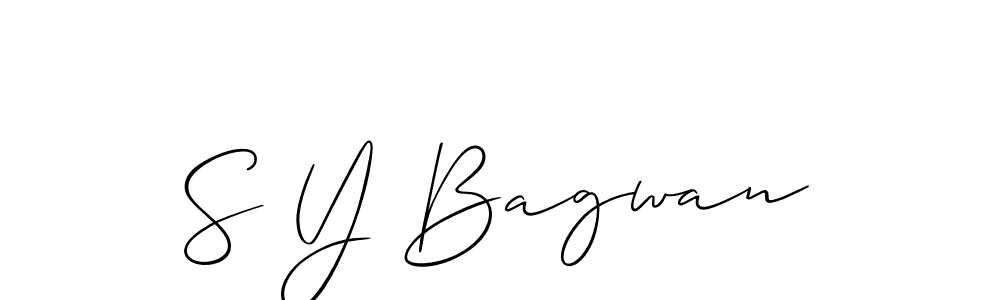 Once you've used our free online signature maker to create your best signature Allison_Script style, it's time to enjoy all of the benefits that S Y Bagwan name signing documents. S Y Bagwan signature style 2 images and pictures png