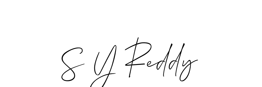 It looks lik you need a new signature style for name S Y Reddy. Design unique handwritten (Allison_Script) signature with our free signature maker in just a few clicks. S Y Reddy signature style 2 images and pictures png