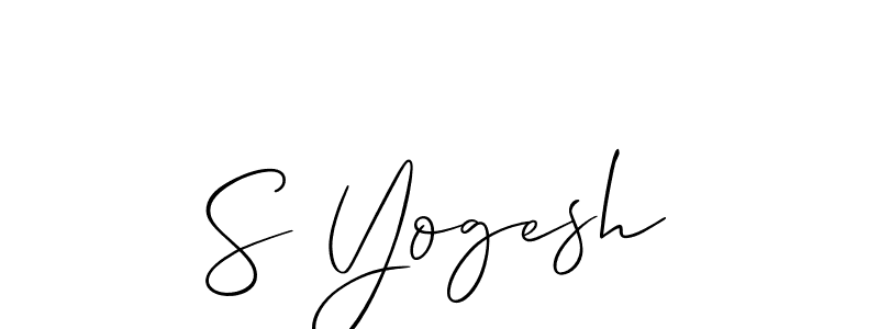 Make a beautiful signature design for name S Yogesh. Use this online signature maker to create a handwritten signature for free. S Yogesh signature style 2 images and pictures png