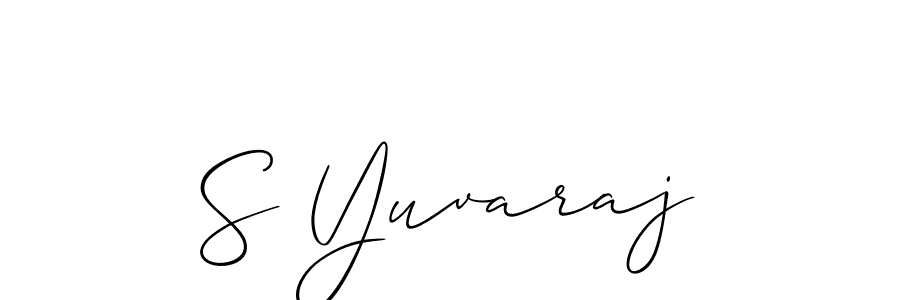 Make a beautiful signature design for name S Yuvaraj. Use this online signature maker to create a handwritten signature for free. S Yuvaraj signature style 2 images and pictures png