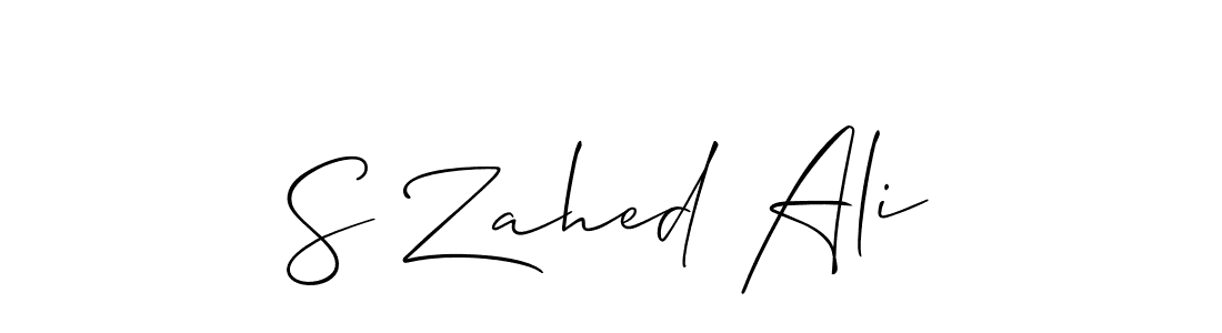 Similarly Allison_Script is the best handwritten signature design. Signature creator online .You can use it as an online autograph creator for name S Zahed Ali. S Zahed Ali signature style 2 images and pictures png