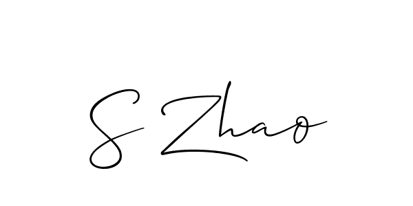 Also we have S Zhao name is the best signature style. Create professional handwritten signature collection using Allison_Script autograph style. S Zhao signature style 2 images and pictures png