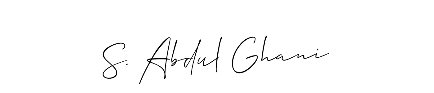 if you are searching for the best signature style for your name S. Abdul Ghani. so please give up your signature search. here we have designed multiple signature styles  using Allison_Script. S. Abdul Ghani signature style 2 images and pictures png