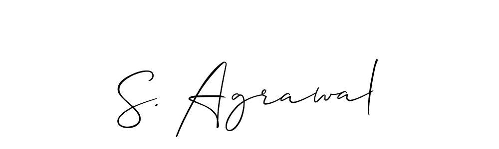 Best and Professional Signature Style for S. Agrawal. Allison_Script Best Signature Style Collection. S. Agrawal signature style 2 images and pictures png