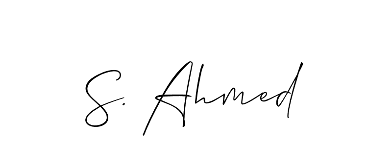 Similarly Allison_Script is the best handwritten signature design. Signature creator online .You can use it as an online autograph creator for name S. Ahmed. S. Ahmed signature style 2 images and pictures png