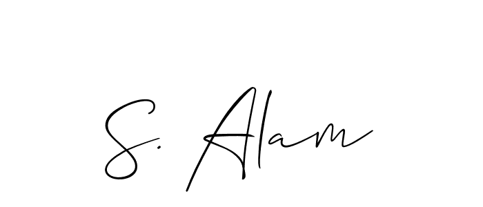 You can use this online signature creator to create a handwritten signature for the name S. Alam. This is the best online autograph maker. S. Alam signature style 2 images and pictures png