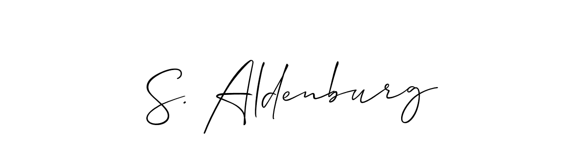 if you are searching for the best signature style for your name S. Aldenburg. so please give up your signature search. here we have designed multiple signature styles  using Allison_Script. S. Aldenburg signature style 2 images and pictures png