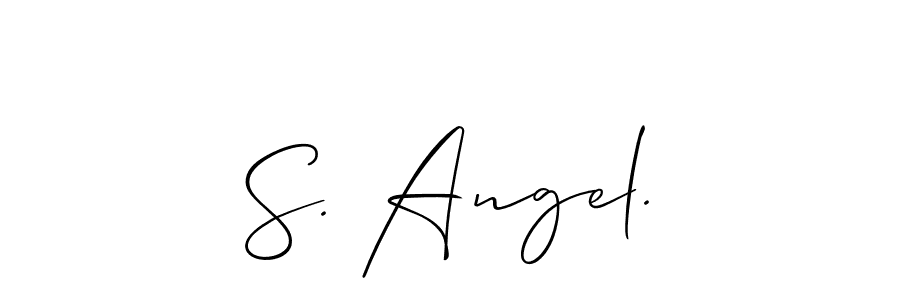 S. Angel. stylish signature style. Best Handwritten Sign (Allison_Script) for my name. Handwritten Signature Collection Ideas for my name S. Angel.. S. Angel. signature style 2 images and pictures png