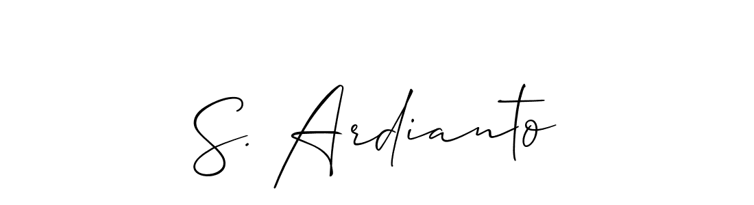 You can use this online signature creator to create a handwritten signature for the name S. Ardianto. This is the best online autograph maker. S. Ardianto signature style 2 images and pictures png