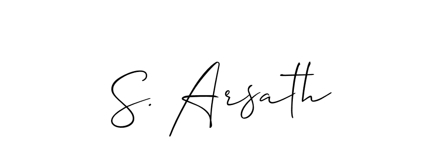 See photos of S. Arsath official signature by Spectra . Check more albums & portfolios. Read reviews & check more about Allison_Script font. S. Arsath signature style 2 images and pictures png