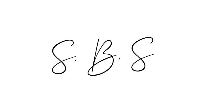 Use a signature maker to create a handwritten signature online. With this signature software, you can design (Allison_Script) your own signature for name S. B. S. S. B. S signature style 2 images and pictures png