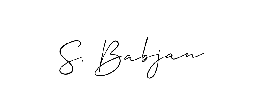 Make a beautiful signature design for name S. Babjan. Use this online signature maker to create a handwritten signature for free. S. Babjan signature style 2 images and pictures png