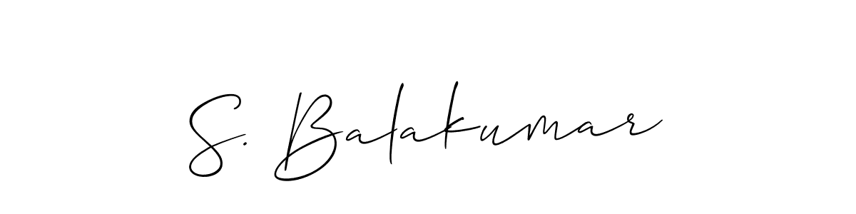 Once you've used our free online signature maker to create your best signature Allison_Script style, it's time to enjoy all of the benefits that S. Balakumar name signing documents. S. Balakumar signature style 2 images and pictures png