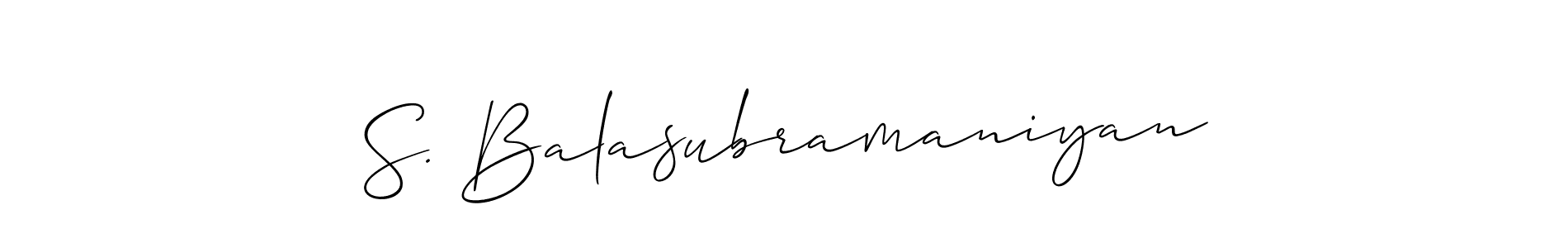 Best and Professional Signature Style for S. Balasubramaniyan. Allison_Script Best Signature Style Collection. S. Balasubramaniyan signature style 2 images and pictures png