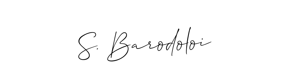 Once you've used our free online signature maker to create your best signature Allison_Script style, it's time to enjoy all of the benefits that S. Barodoloi name signing documents. S. Barodoloi signature style 2 images and pictures png