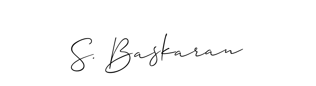 Also You can easily find your signature by using the search form. We will create S. Baskaran name handwritten signature images for you free of cost using Allison_Script sign style. S. Baskaran signature style 2 images and pictures png