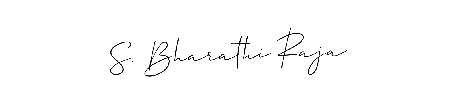 Create a beautiful signature design for name S. Bharathi Raja. With this signature (Allison_Script) fonts, you can make a handwritten signature for free. S. Bharathi Raja signature style 2 images and pictures png