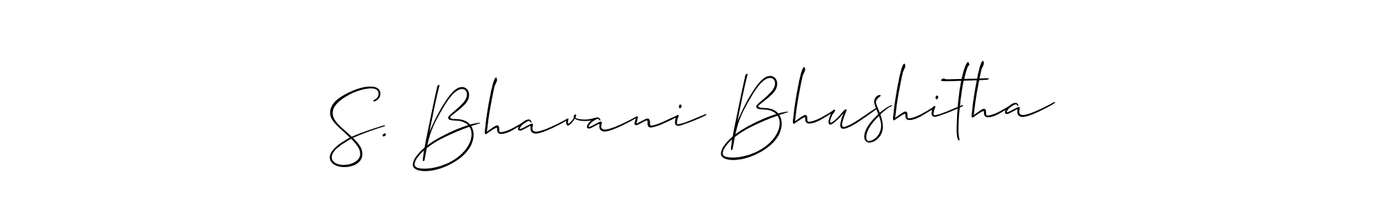 Also we have S. Bhavani Bhushitha name is the best signature style. Create professional handwritten signature collection using Allison_Script autograph style. S. Bhavani Bhushitha signature style 2 images and pictures png