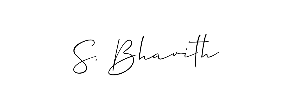 Best and Professional Signature Style for S. Bhavith. Allison_Script Best Signature Style Collection. S. Bhavith signature style 2 images and pictures png