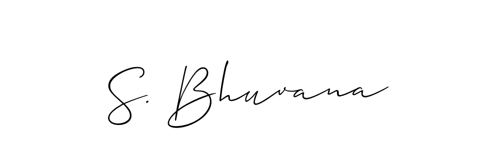 S. Bhuvana stylish signature style. Best Handwritten Sign (Allison_Script) for my name. Handwritten Signature Collection Ideas for my name S. Bhuvana. S. Bhuvana signature style 2 images and pictures png