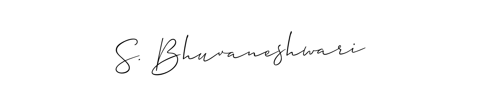 Design your own signature with our free online signature maker. With this signature software, you can create a handwritten (Allison_Script) signature for name S. Bhuvaneshwari. S. Bhuvaneshwari signature style 2 images and pictures png