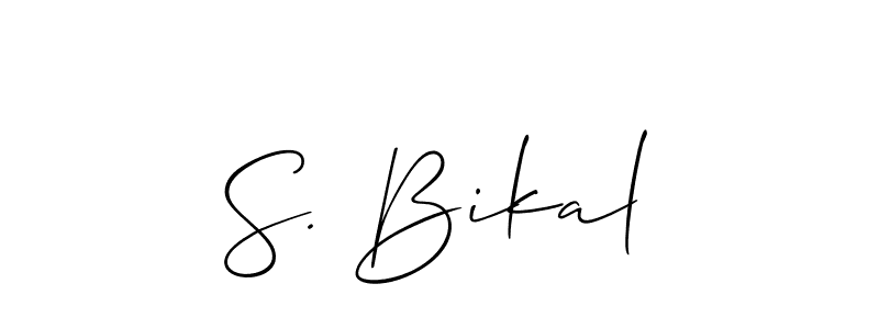 How to Draw S. Bikal signature style? Allison_Script is a latest design signature styles for name S. Bikal. S. Bikal signature style 2 images and pictures png