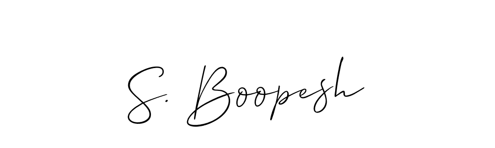Best and Professional Signature Style for S. Boopesh. Allison_Script Best Signature Style Collection. S. Boopesh signature style 2 images and pictures png