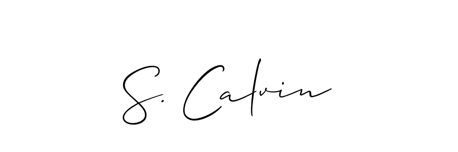 This is the best signature style for the S. Calvin name. Also you like these signature font (Allison_Script). Mix name signature. S. Calvin signature style 2 images and pictures png