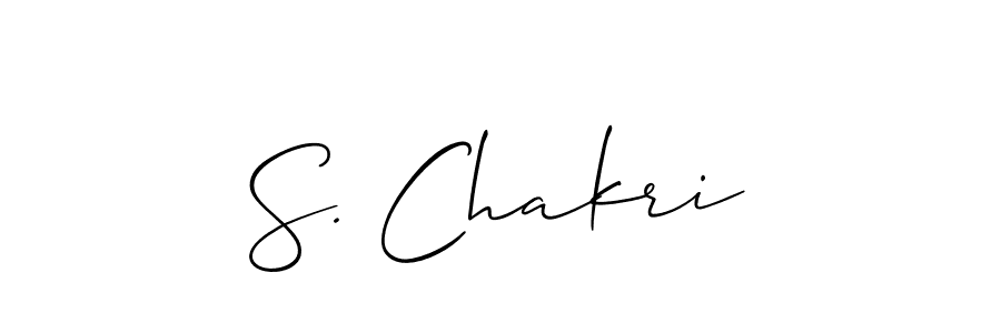 It looks lik you need a new signature style for name S. Chakri. Design unique handwritten (Allison_Script) signature with our free signature maker in just a few clicks. S. Chakri signature style 2 images and pictures png