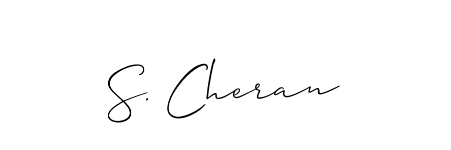 Make a short S. Cheran signature style. Manage your documents anywhere anytime using Allison_Script. Create and add eSignatures, submit forms, share and send files easily. S. Cheran signature style 2 images and pictures png