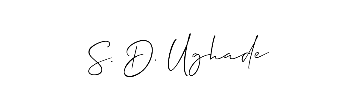 if you are searching for the best signature style for your name S. D. Ughade. so please give up your signature search. here we have designed multiple signature styles  using Allison_Script. S. D. Ughade signature style 2 images and pictures png