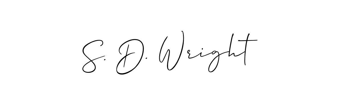 Check out images of Autograph of S. D. Wright name. Actor S. D. Wright Signature Style. Allison_Script is a professional sign style online. S. D. Wright signature style 2 images and pictures png