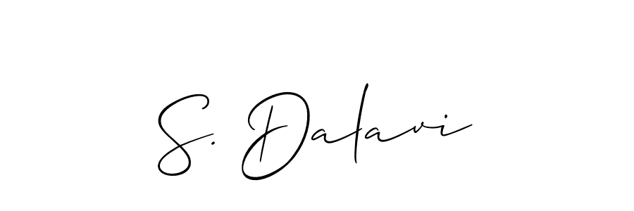 if you are searching for the best signature style for your name S. Dalavi. so please give up your signature search. here we have designed multiple signature styles  using Allison_Script. S. Dalavi signature style 2 images and pictures png