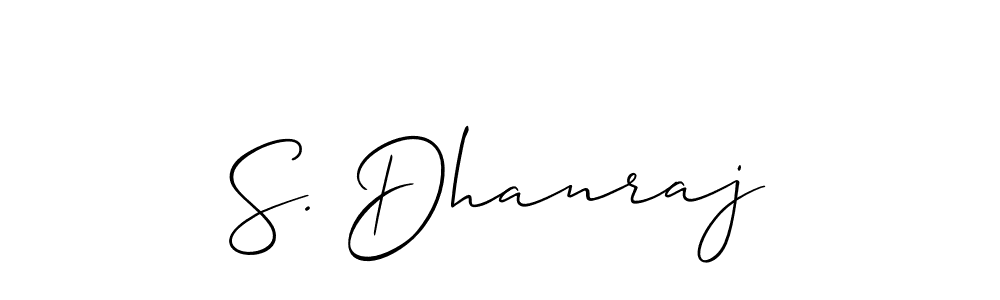 S. Dhanraj stylish signature style. Best Handwritten Sign (Allison_Script) for my name. Handwritten Signature Collection Ideas for my name S. Dhanraj. S. Dhanraj signature style 2 images and pictures png