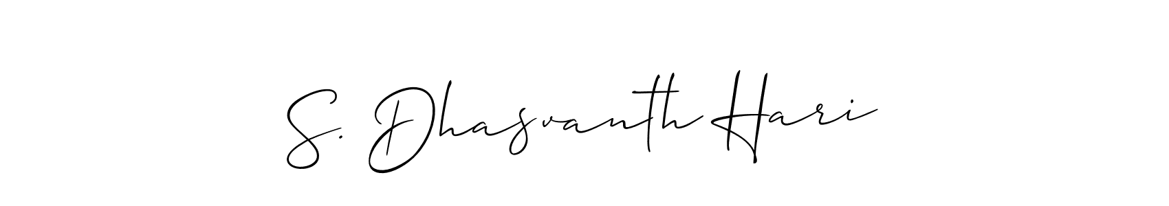 S. Dhasvanth Hari stylish signature style. Best Handwritten Sign (Allison_Script) for my name. Handwritten Signature Collection Ideas for my name S. Dhasvanth Hari. S. Dhasvanth Hari signature style 2 images and pictures png