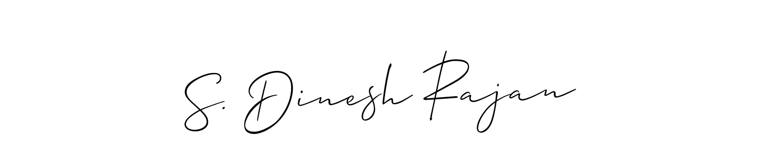 Create a beautiful signature design for name S. Dinesh Rajan. With this signature (Allison_Script) fonts, you can make a handwritten signature for free. S. Dinesh Rajan signature style 2 images and pictures png