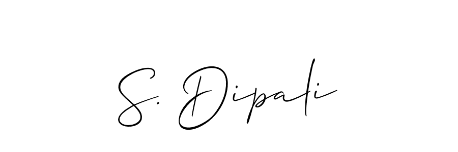 How to Draw S. Dipali signature style? Allison_Script is a latest design signature styles for name S. Dipali. S. Dipali signature style 2 images and pictures png