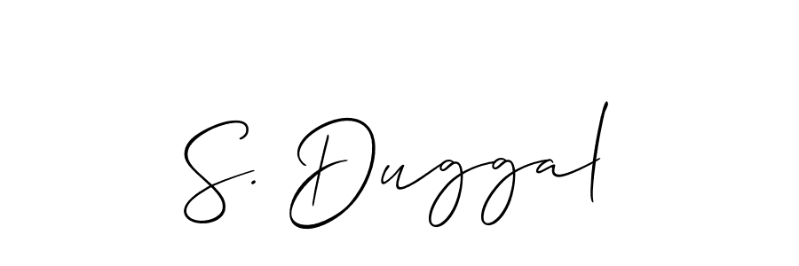 Best and Professional Signature Style for S. Duggal. Allison_Script Best Signature Style Collection. S. Duggal signature style 2 images and pictures png