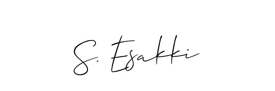 Check out images of Autograph of S. Esakki name. Actor S. Esakki Signature Style. Allison_Script is a professional sign style online. S. Esakki signature style 2 images and pictures png