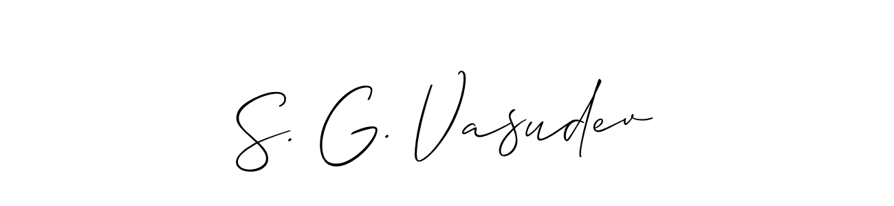 It looks lik you need a new signature style for name S. G. Vasudev. Design unique handwritten (Allison_Script) signature with our free signature maker in just a few clicks. S. G. Vasudev signature style 2 images and pictures png