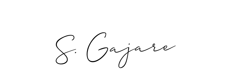 S. Gajare stylish signature style. Best Handwritten Sign (Allison_Script) for my name. Handwritten Signature Collection Ideas for my name S. Gajare. S. Gajare signature style 2 images and pictures png