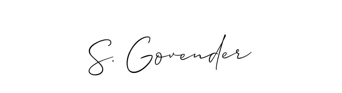 Once you've used our free online signature maker to create your best signature Allison_Script style, it's time to enjoy all of the benefits that S. Govender name signing documents. S. Govender signature style 2 images and pictures png