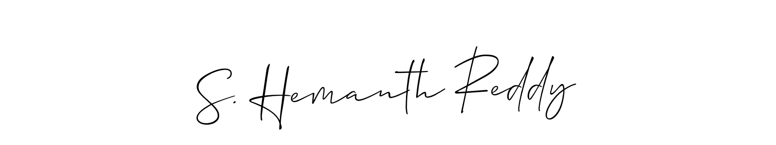 See photos of S. Hemanth Reddy official signature by Spectra . Check more albums & portfolios. Read reviews & check more about Allison_Script font. S. Hemanth Reddy signature style 2 images and pictures png