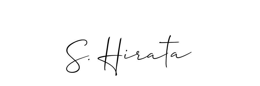 How to Draw S. Hirata signature style? Allison_Script is a latest design signature styles for name S. Hirata. S. Hirata signature style 2 images and pictures png