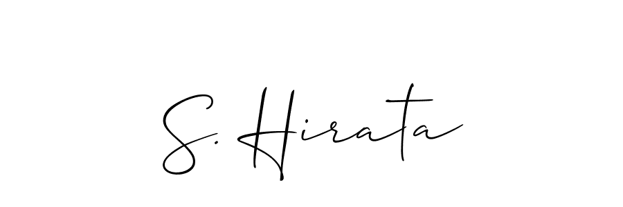 Best and Professional Signature Style for S. Hirata. Allison_Script Best Signature Style Collection. S. Hirata signature style 2 images and pictures png